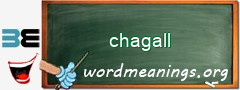 WordMeaning blackboard for chagall